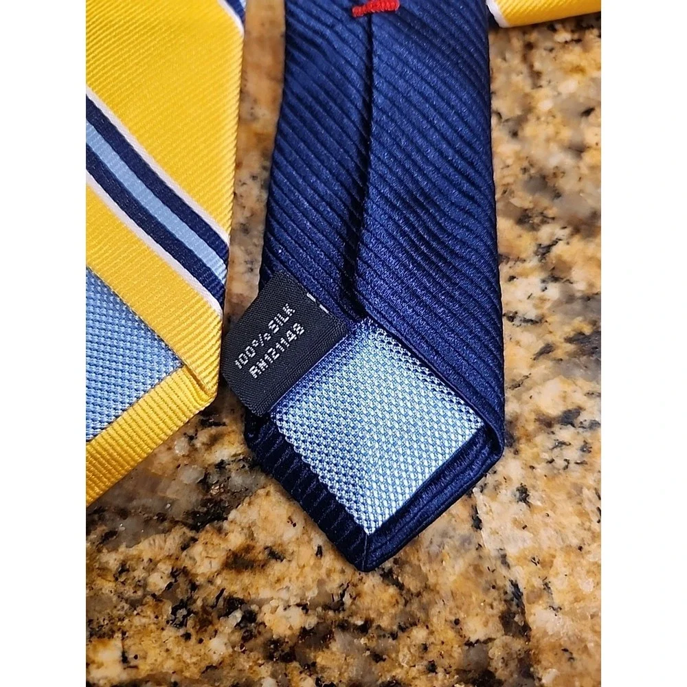 Tommy Hilfiger Yellow Striped Tie Great For‎ Easter